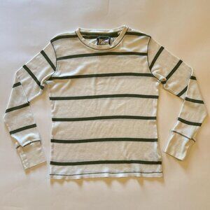 WWS Authentic Striped Waffle Knit Long Sleeve Top ☆